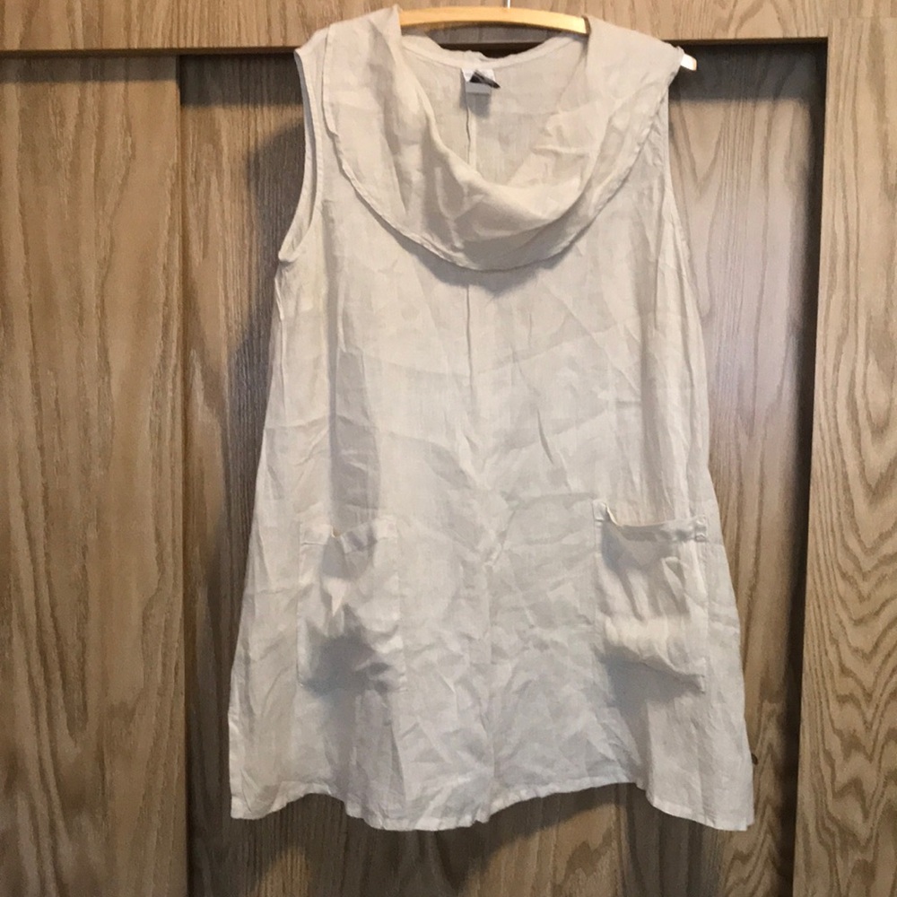 Matchpoint linen dress tunic Sz M excellent preowned condition
